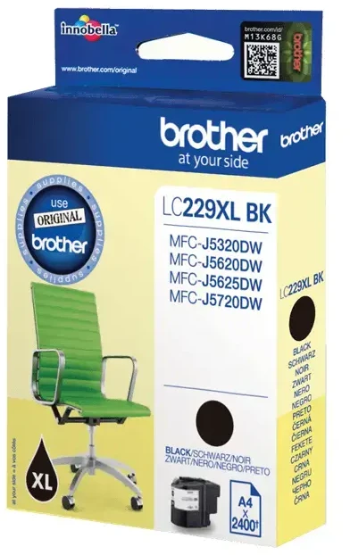 Tusz Brother Oryginalny Kasetė Atramentowy Brother LC-229XLBKBP Juodas