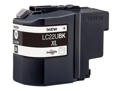 Brother LC-22UBK rašalo kasetė, Juodas