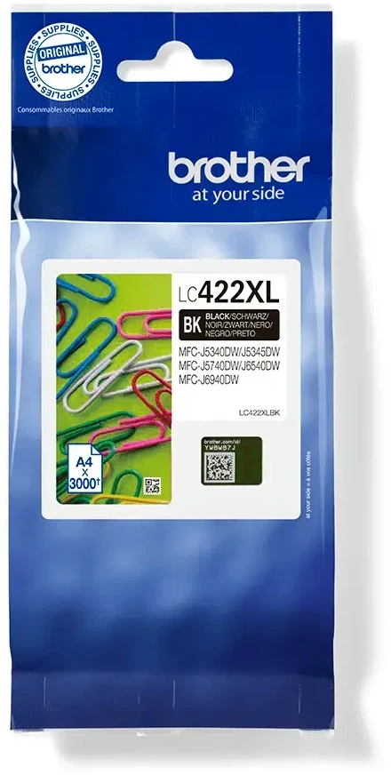 Brother Brolis LC422XLBK | Rašalo kasetė | Juodas