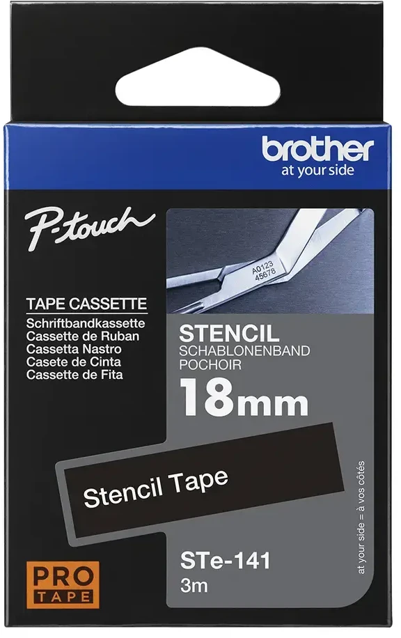Brother STENCIL TAPE 18MM/F/ELECTROLYTE. ETIKETĖS