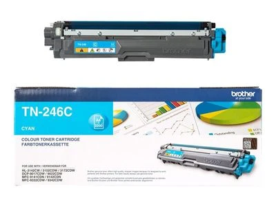 Brother TN-246C tonerio kasetė Originalus Žydras 1 vnt