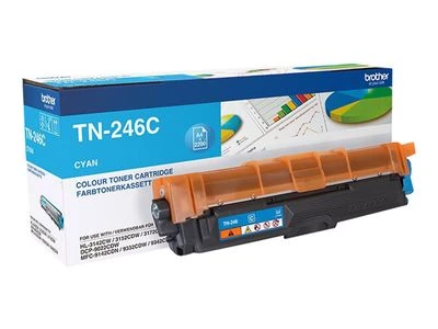 Brother TN-246C tonerio kasetė Originalus Žydras 1 vnt