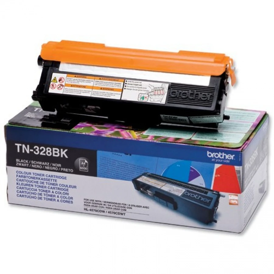 BROTHER TN-328BK TONERIS S.HIGH BLK 6000P