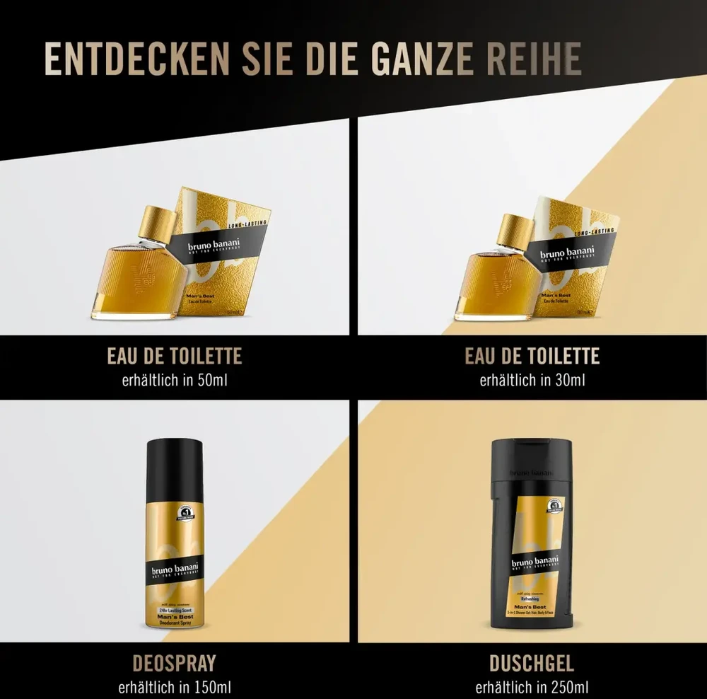 Bruno Banani Man´s Best With Spicy Cinnamon Dušo želė vyrams, 250 ml