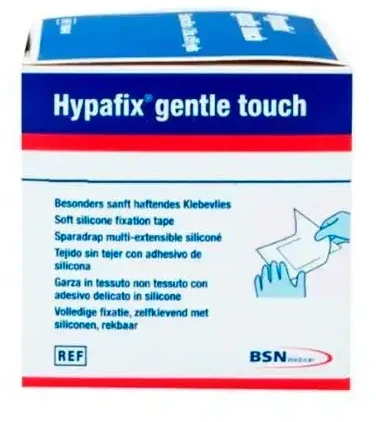 Bsn Medical Hypafix Gentle Touch minkšta silikoninė juosta 5cmx5m