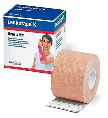 Bsn Medical Sporto Juosta Leukotape K Neuro Raumenų Techninė Juosta Bežinė 5 cm x 5 m
