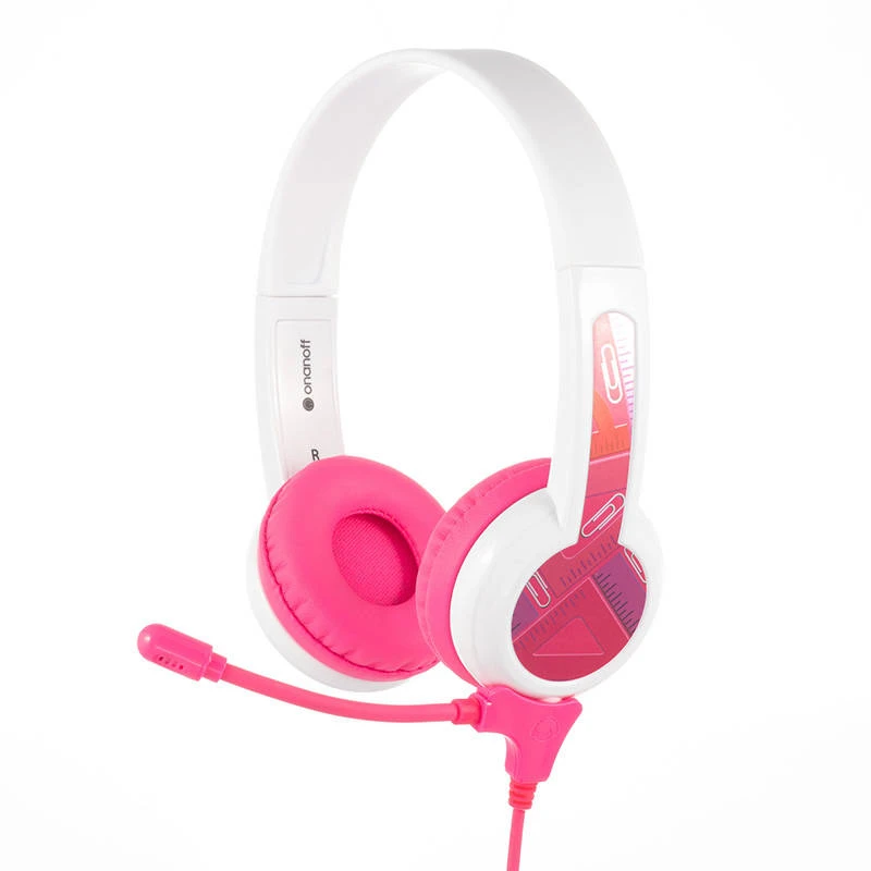 Buddyphones StudyBuddy ausinės rožinės spalvos
