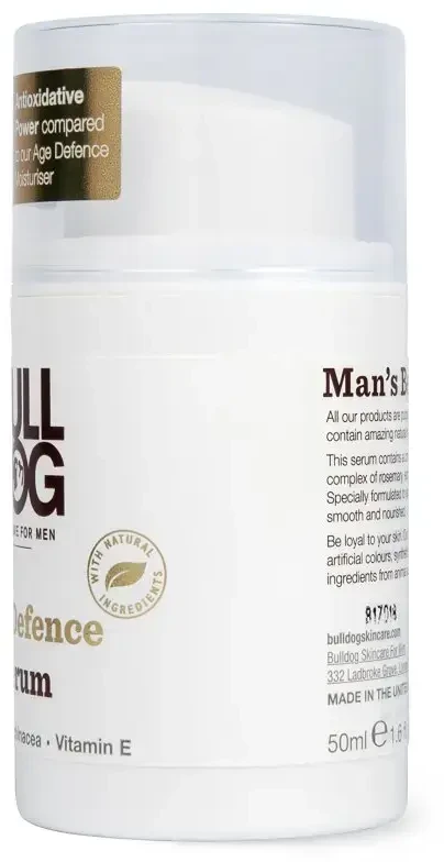 Bulldog Anti-aging serum for men Age Defence (Serum), 50 ml