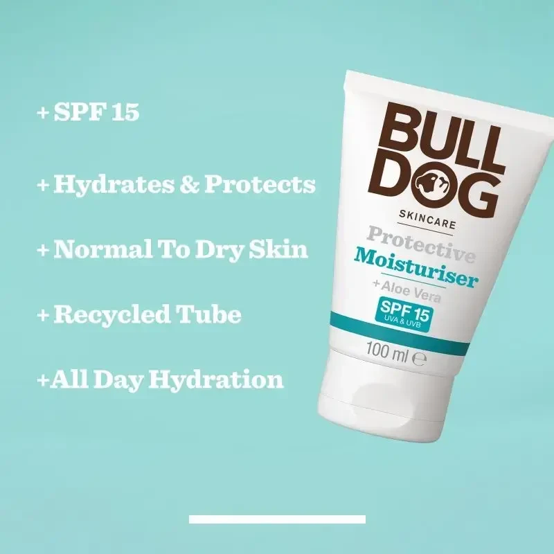 Bulldog Drėkinamasis veido kremas SPF 15 (apsauginis drėkiklis) 100 ml