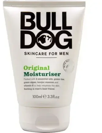 „Bulldog“ drėkinamasis kremas vyrams normaliai odai. Originalus drėkinamasis kremas, 100 ml.