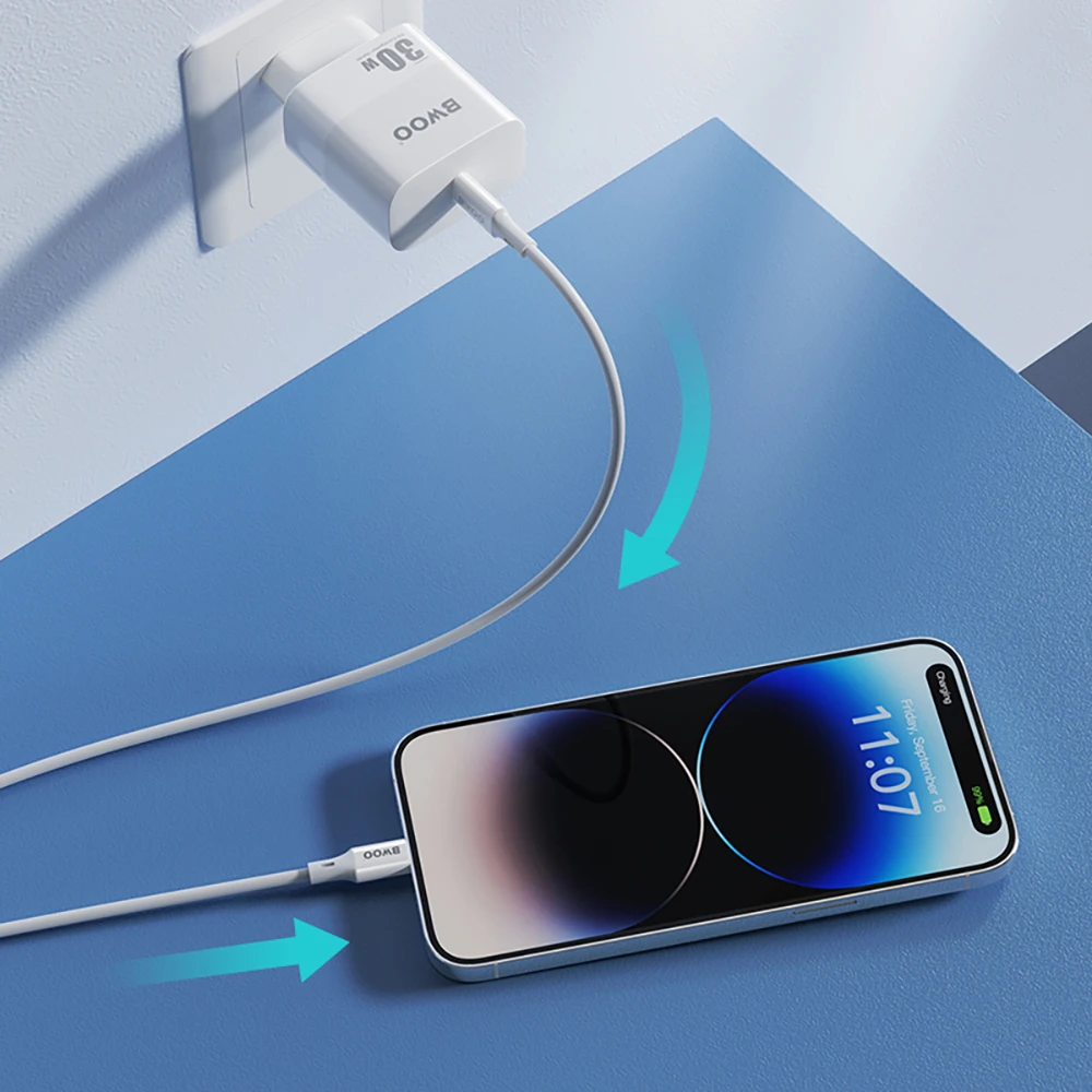 BWOO 27W kabelis X283 C-L USB-C į "Lightning" ABS korpusas + TPE