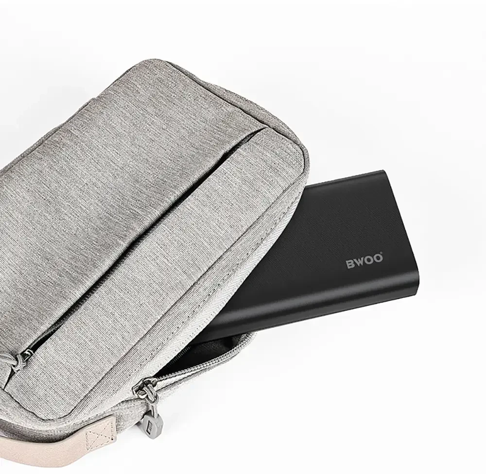 BWOO nešiojamas įkroviklis | 20 000 mAh | 22,5 W | USB-A, USB-C | LED ekranas | juodas