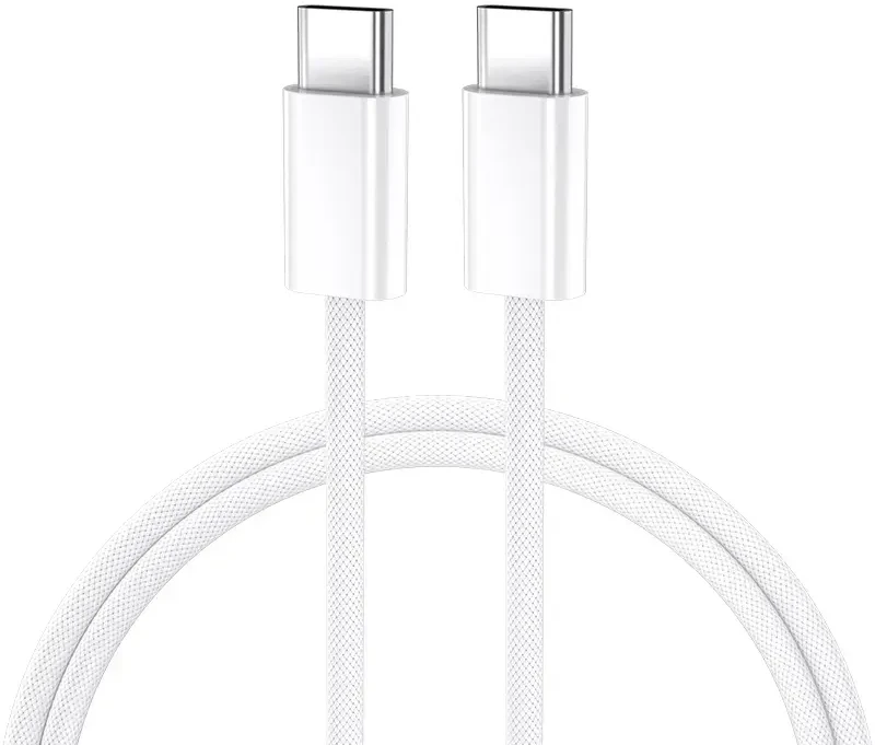 BWOO Kabelis USB-C - USB-C 2m 60W baltas
