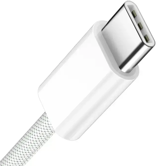 BWOO Kabelis USB-C - USB-C 2m 60W baltas