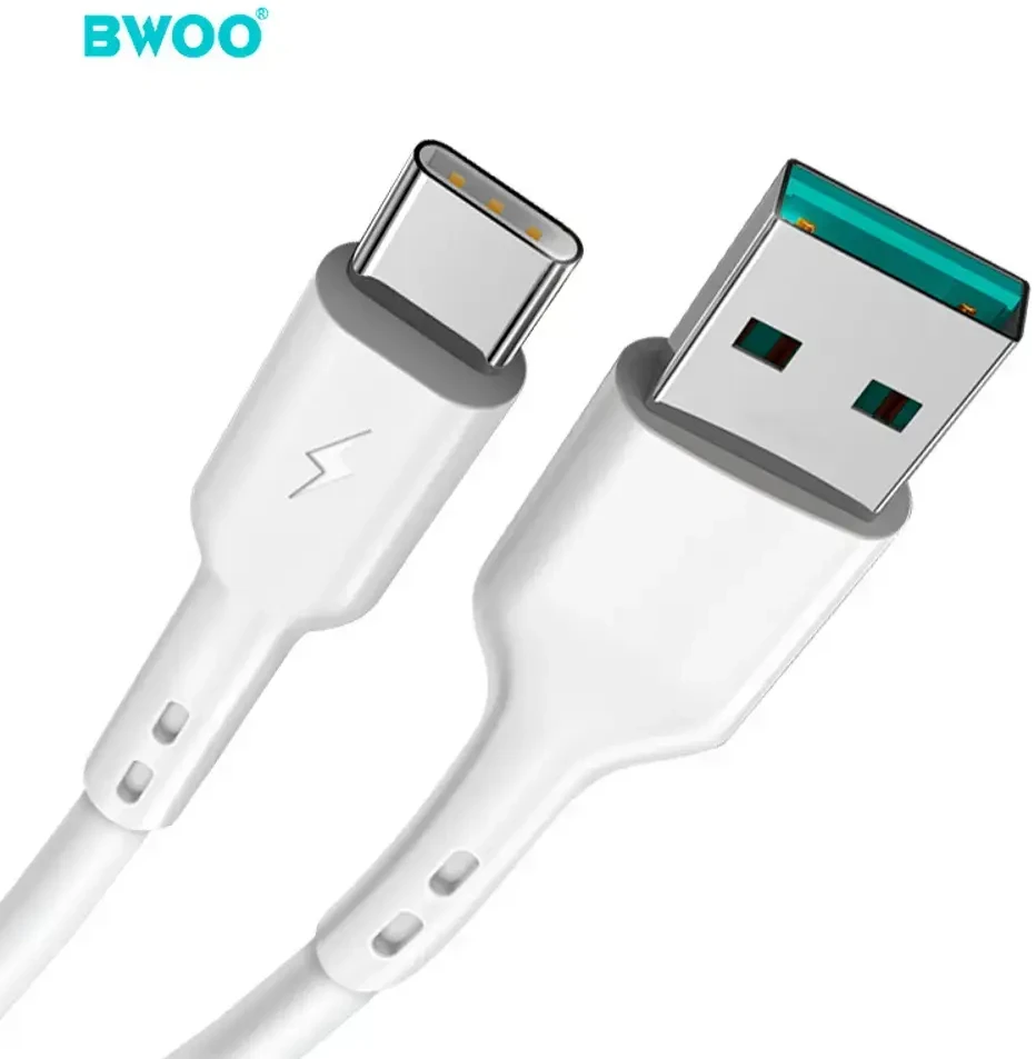 BWOO 3A kabelis BO-X172C USB-A į USB-C 1 m, baltas