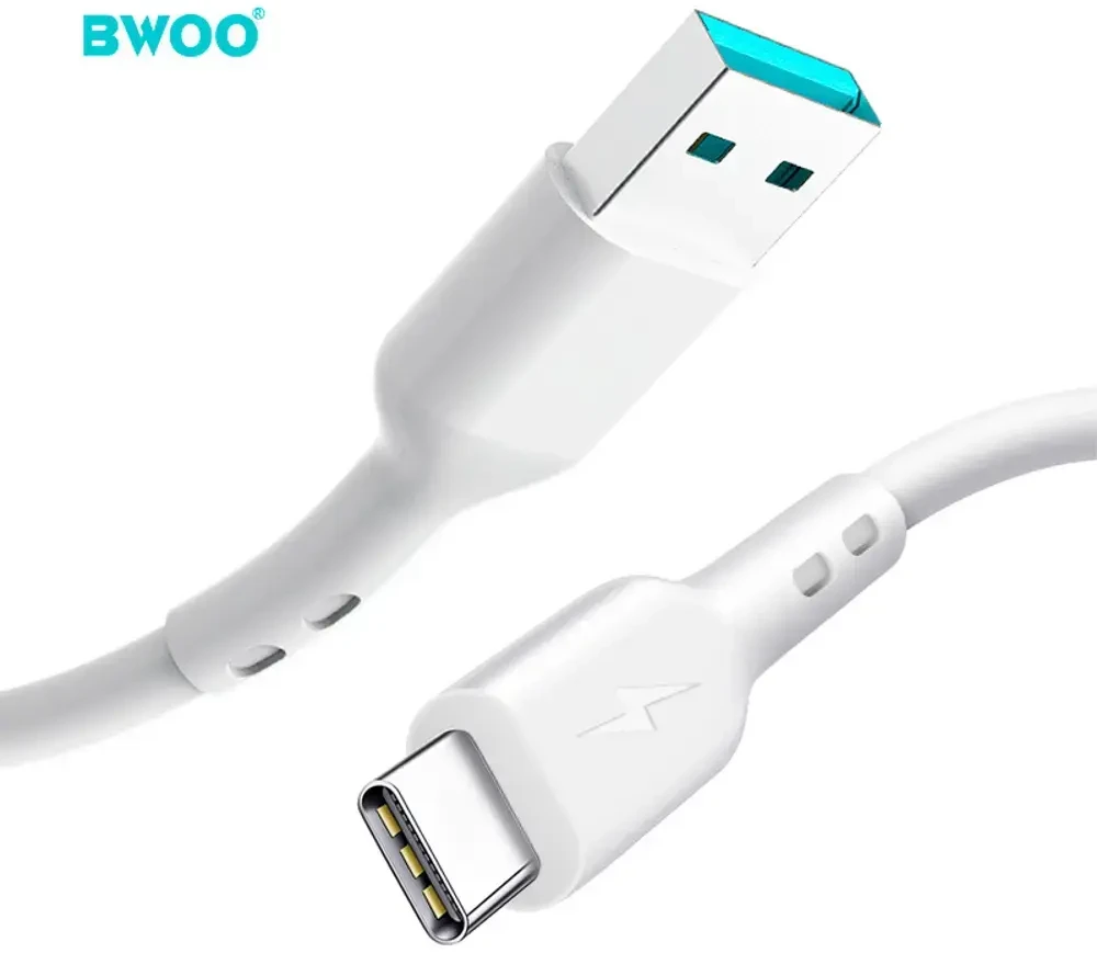 BWOO 3A kabelis BO-X172C USB-A į USB-C 1 m, baltas