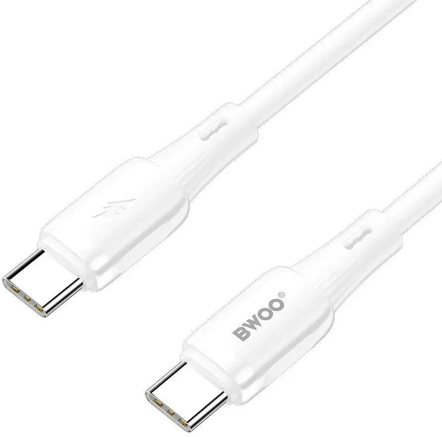 USB kabelis Bwoo (X329CL) „USB-C (Type-C) - Lightning“ (27W) 1m baltas