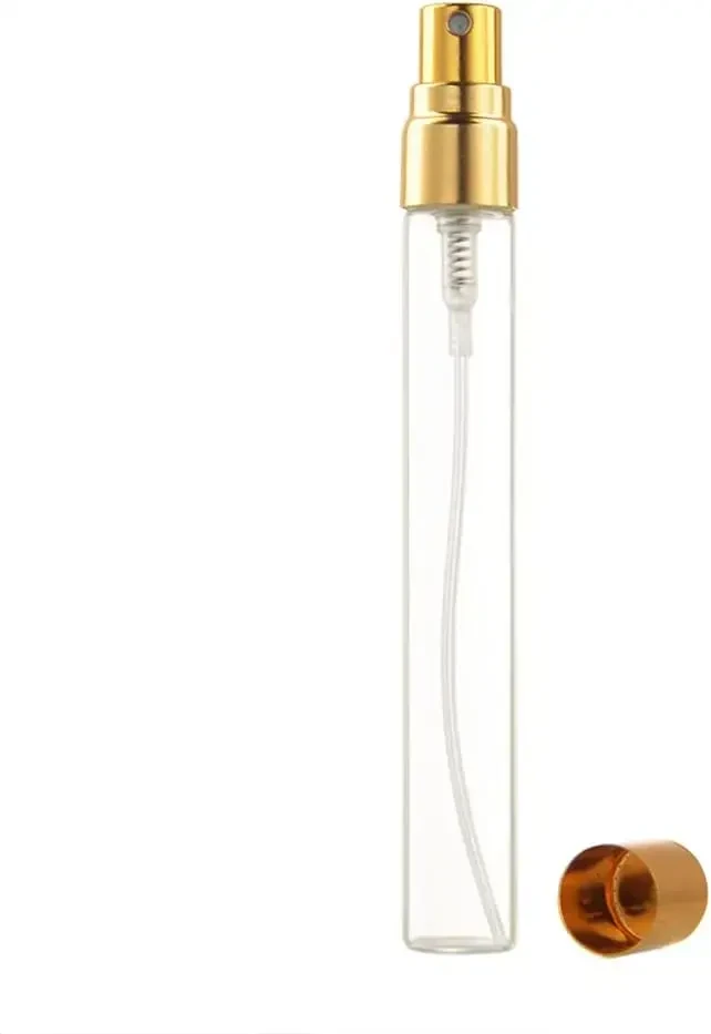 „By Perfume“ daugkartinio pildymo stiklinis kvepalų buteliukas, 5 ml auksinis