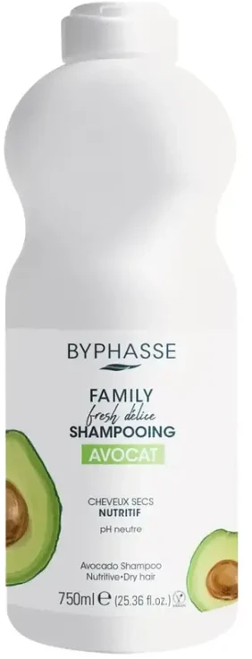"Byphasse Family Fresh Delice" sausų plaukų šampūnas 750ml