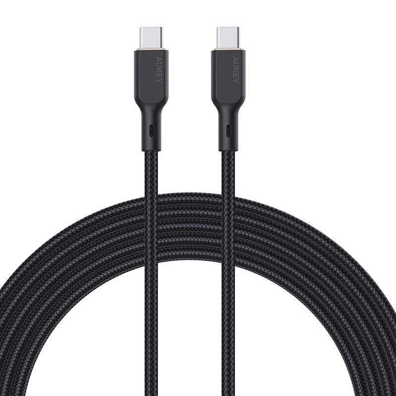Kabelis Aukey CB-KCC101 USB-C į USB-C 1m (juodas)