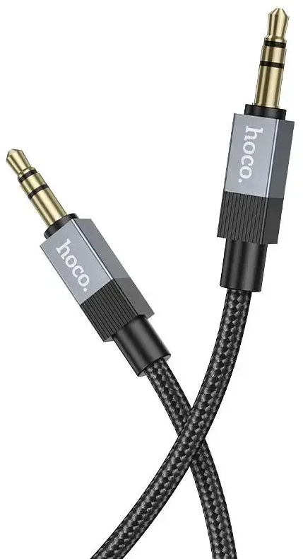 AUX kabelis Jack 3,5 mm (vyras) į Jack 3,5 mm (vyras) Hoco 1 m UPA32 juodas