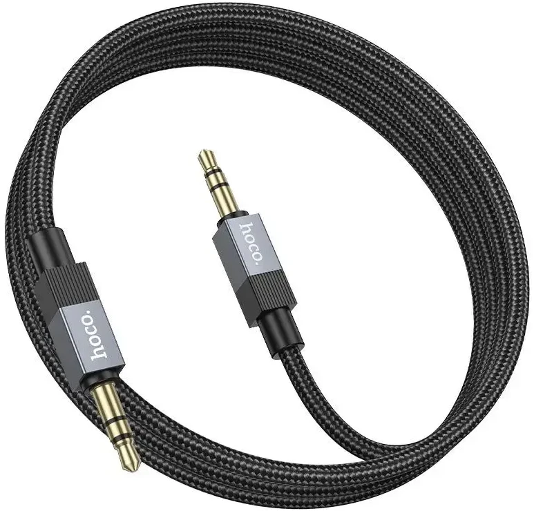 AUX kabelis Jack 3,5 mm (vyras) į Jack 3,5 mm (vyras) Hoco 1 m UPA32 juodas
