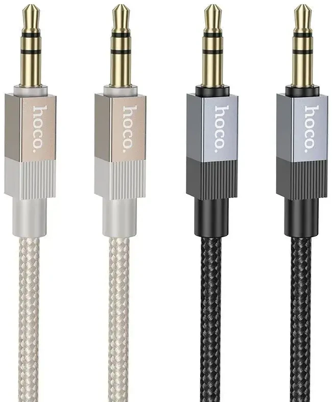 AUX kabelis Jack 3,5 mm (vyras) į Jack 3,5 mm (vyras) Hoco 1 m UPA32 juodas