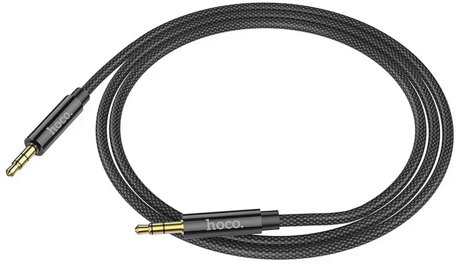 Kabelis AUX lizdas 3,5 mm į 3,5 mm lizdą Hoco 1 m UPA19 juodas