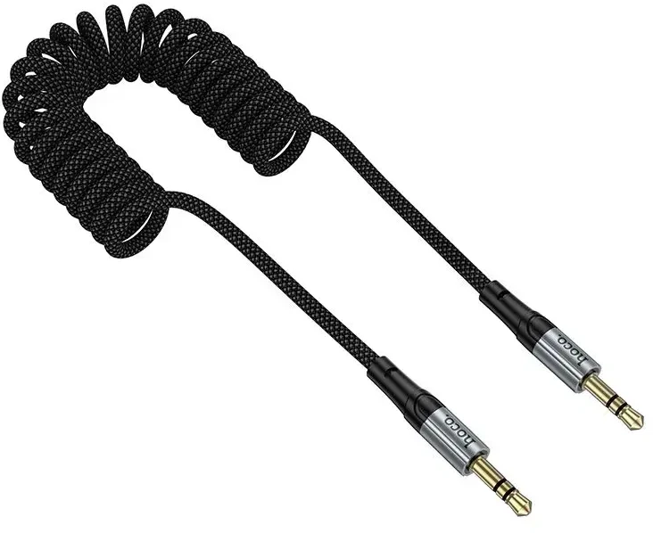 Kabelis AUX lizdas 3,5 mm į 3,5 mm lizdą Hoco 1,5 m UPA33 juodas