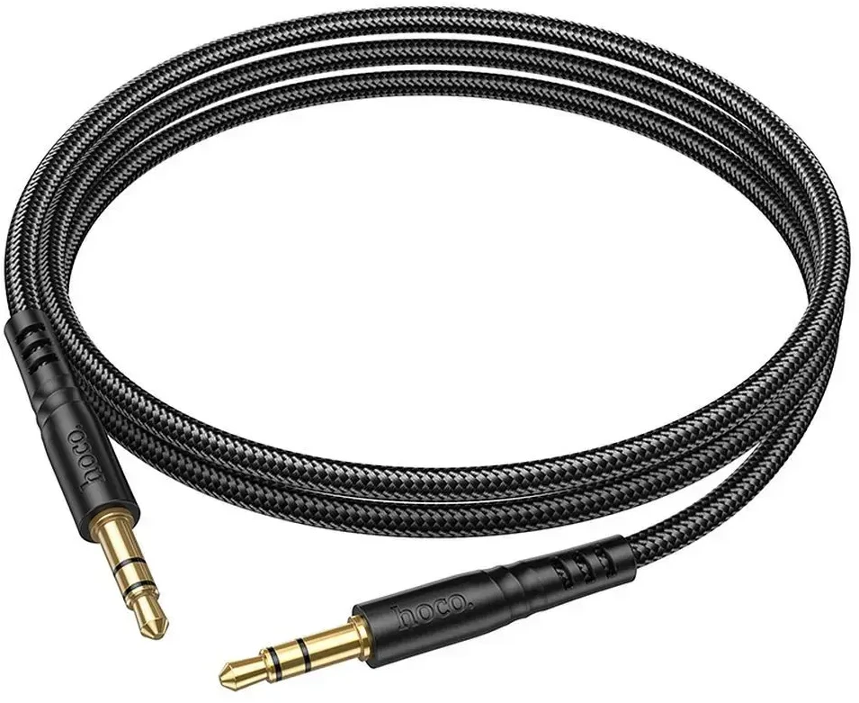 Audio adapteris Hoco UPA24 3,5mm į 3,5mm (p-p) juodas