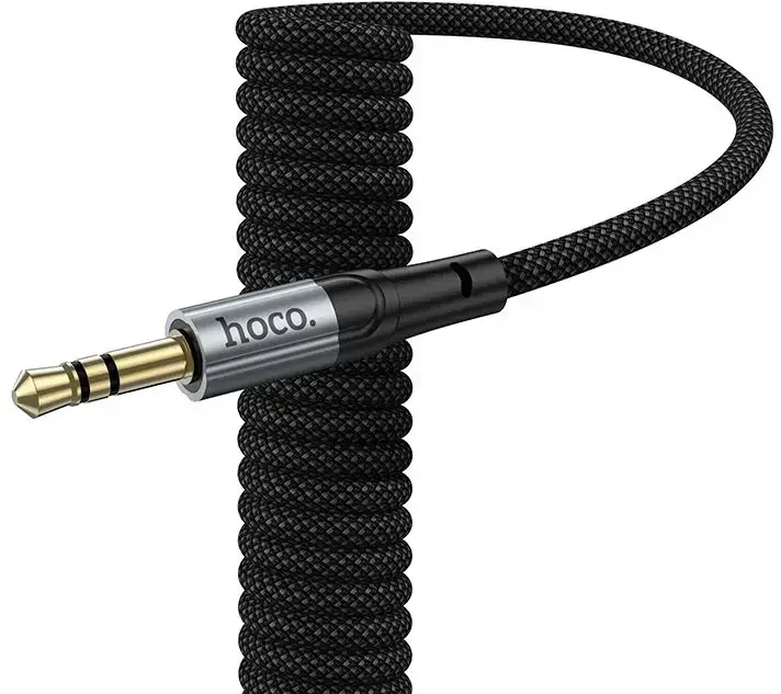 Kabelis AUX Jack 3,5 mm - USB C Hoco 1,5 m UPA33B juodas