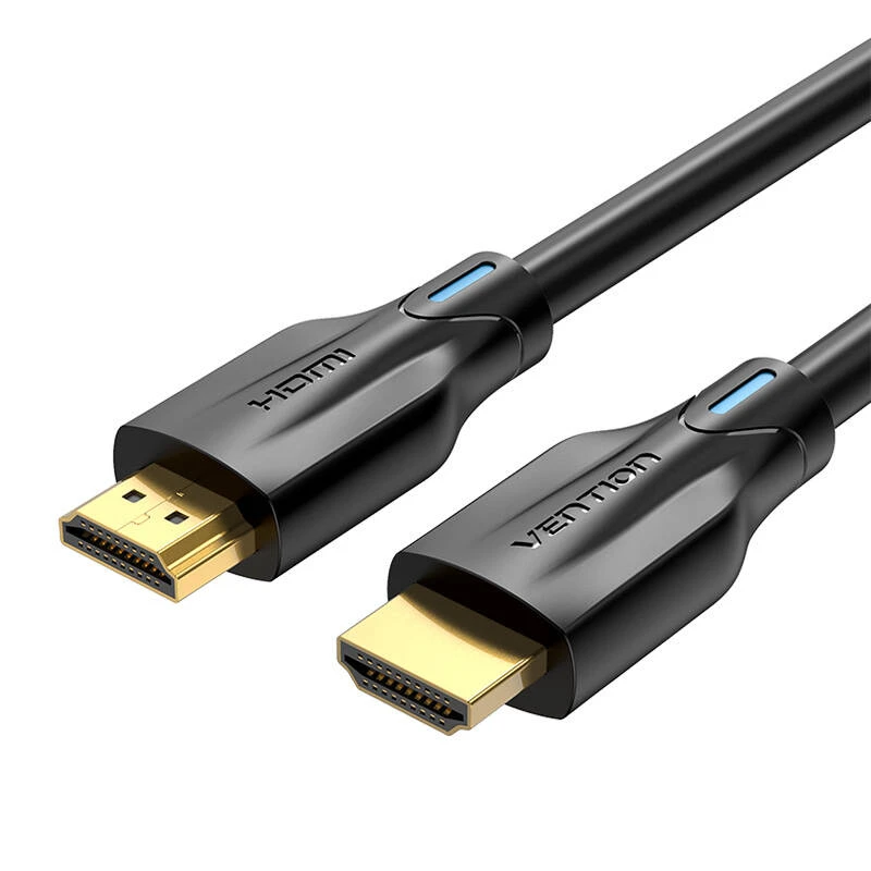 Vention HDMI 2.1 kabelio auksinės jungtys su logotipu