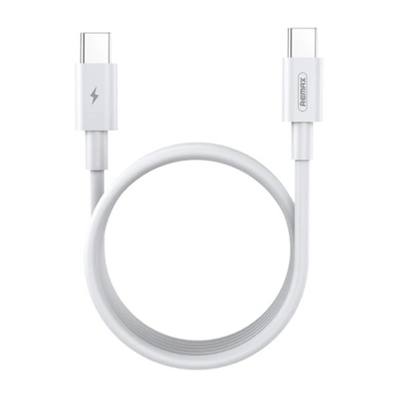 USB-C laidas su USB-C Remax Marlik, 2m, 100W (baltas)