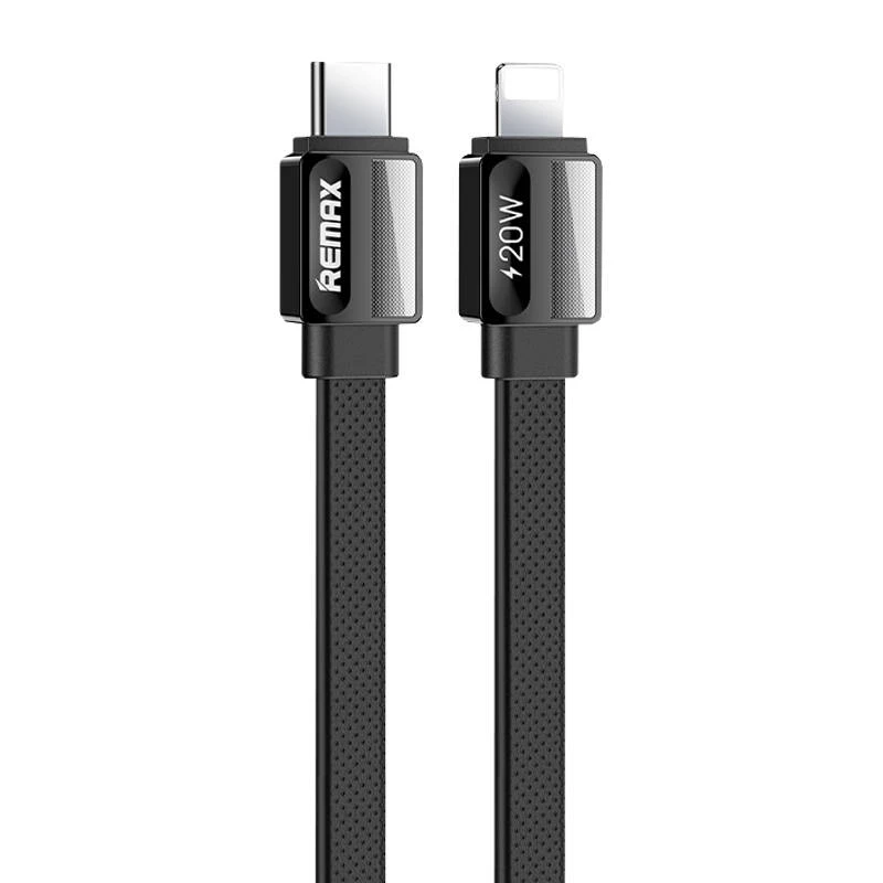 Laidas USB-C-lightning Remax Platinum Pro, RC-C050, 20W (juodas)