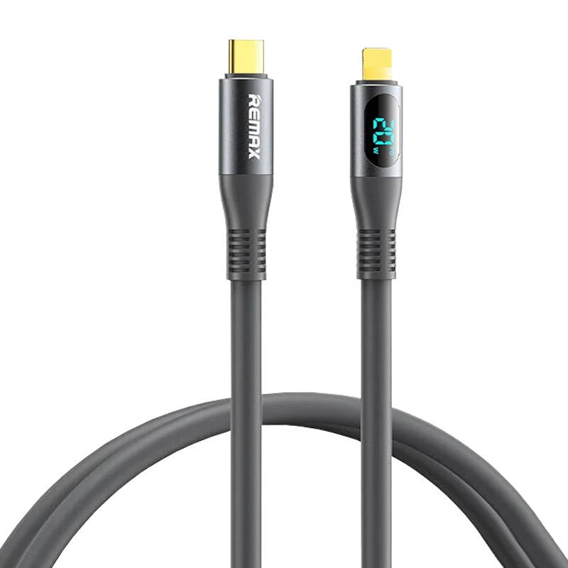 Laidas USB-C-lightning Remax Zisee, RC-C031, 20W (pilkas)