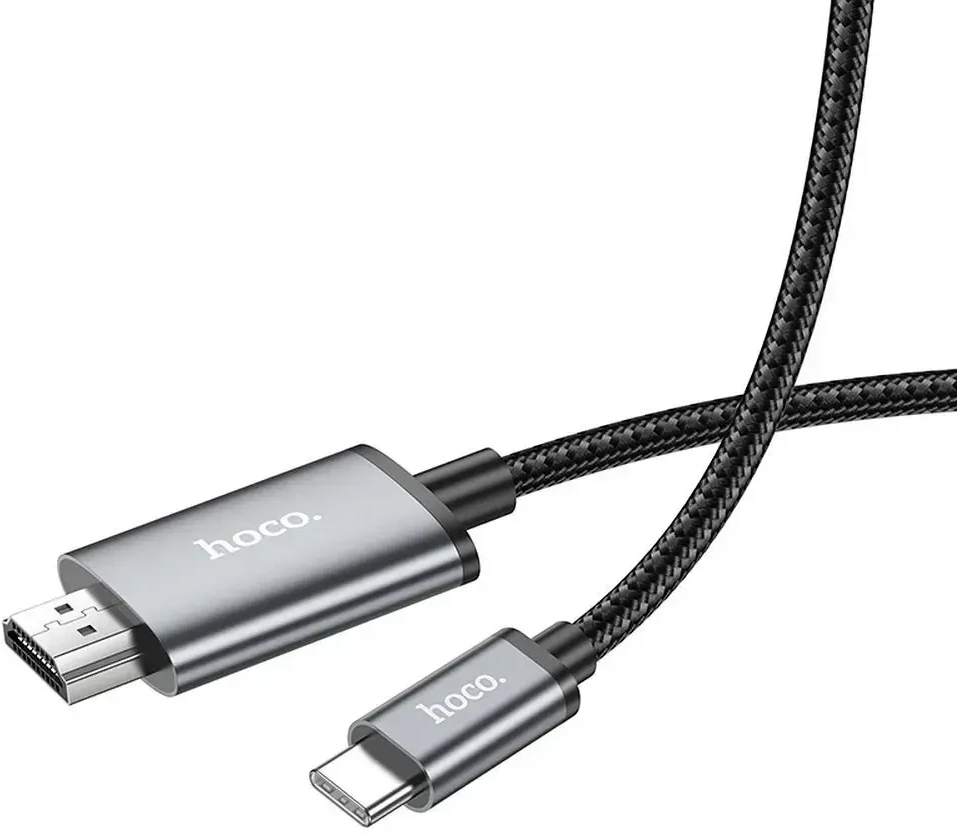 Kabelis Hoco UA27 USB-C to HDMI pilkas