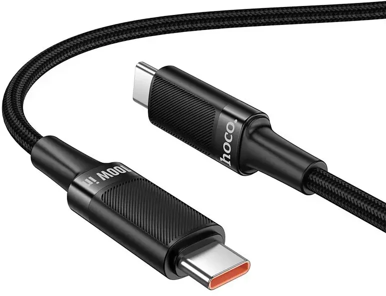 Cable USB C to USB C Hoco PD 5A 100W 1,2 m U153 Extreme juodas