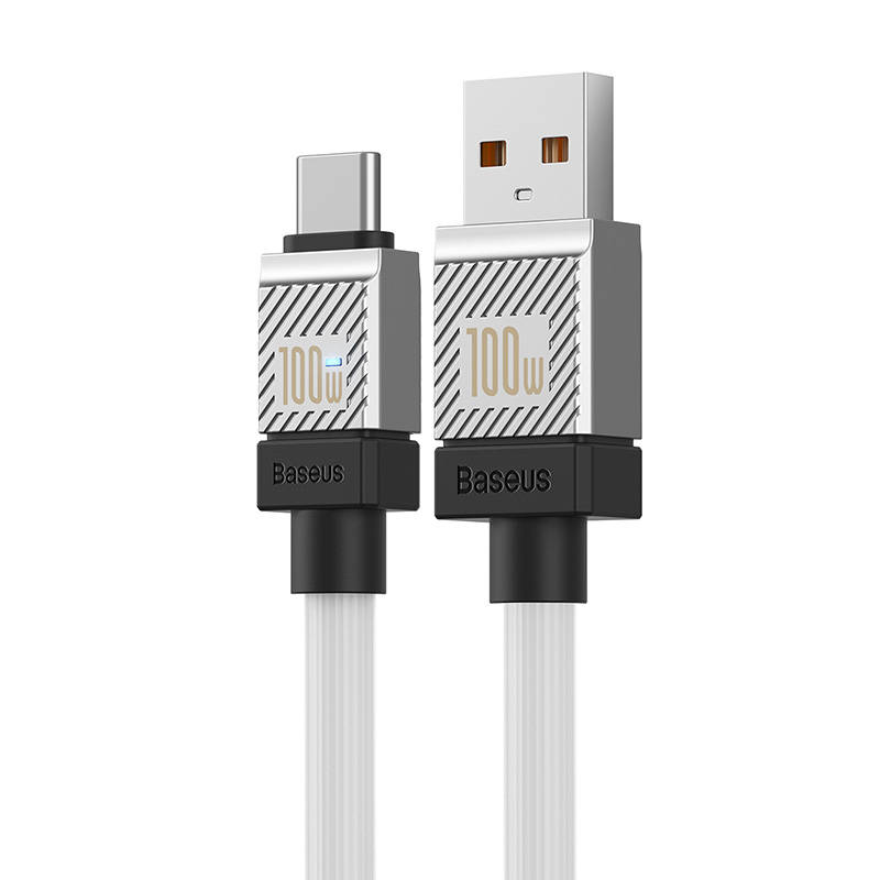 USB laidas per USB-C Baseus CoolPlay 100W 1m (baltas)