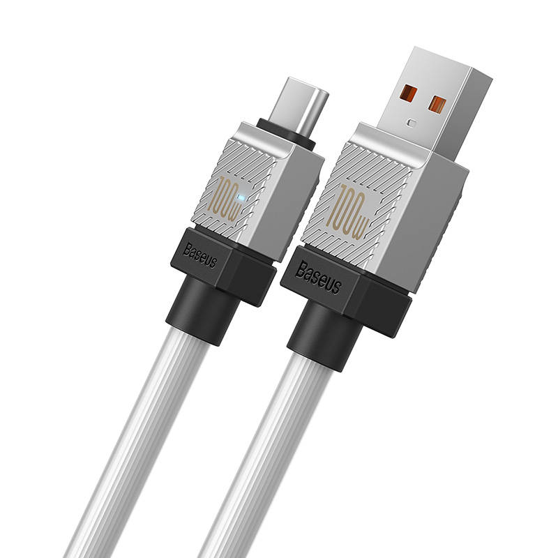 USB laidas per USB-C Baseus CoolPlay 100W 1m (baltas)