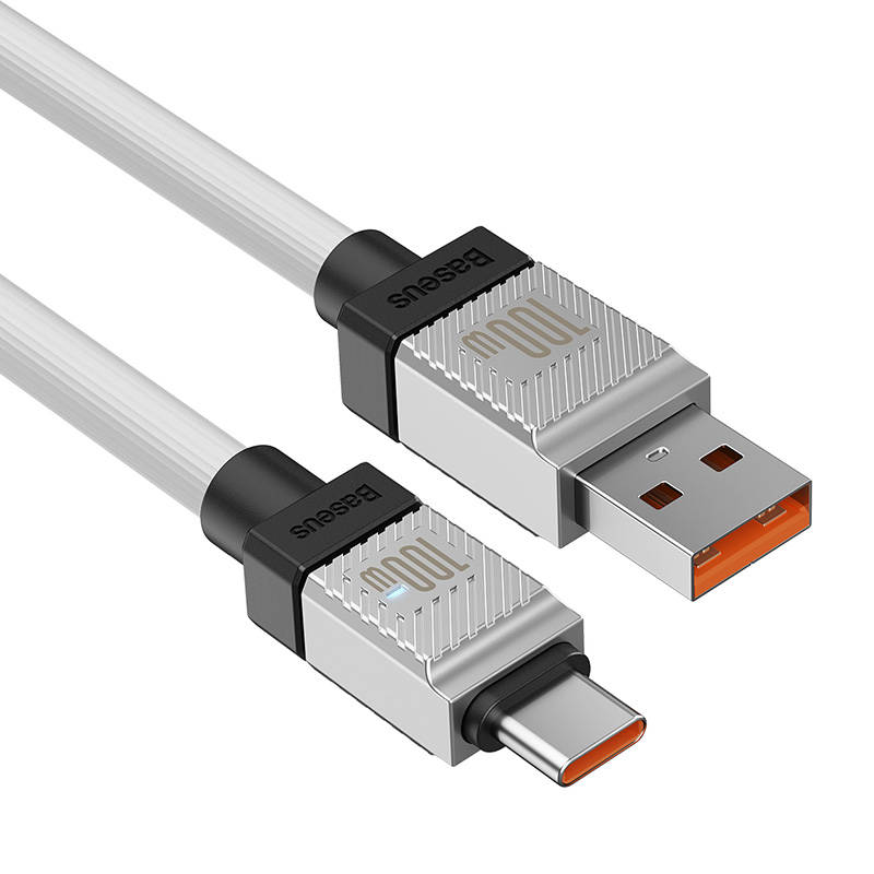 USB laidas per USB-C Baseus CoolPlay 100W 1m (baltas)