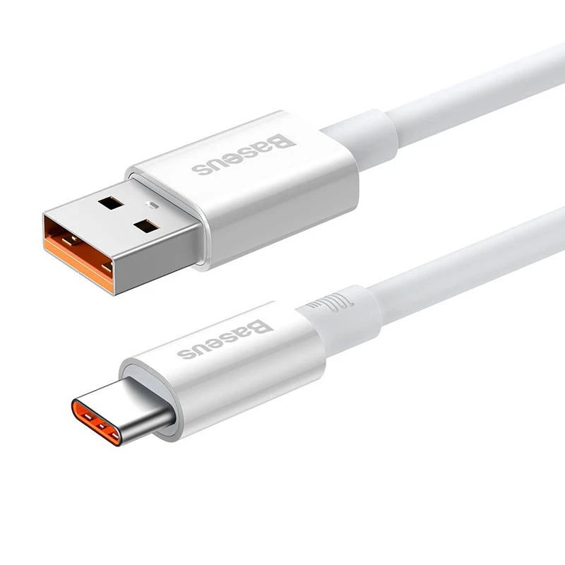 USB laidas per USB-C Baseus Superior 100 W 1.5 m (baltas)