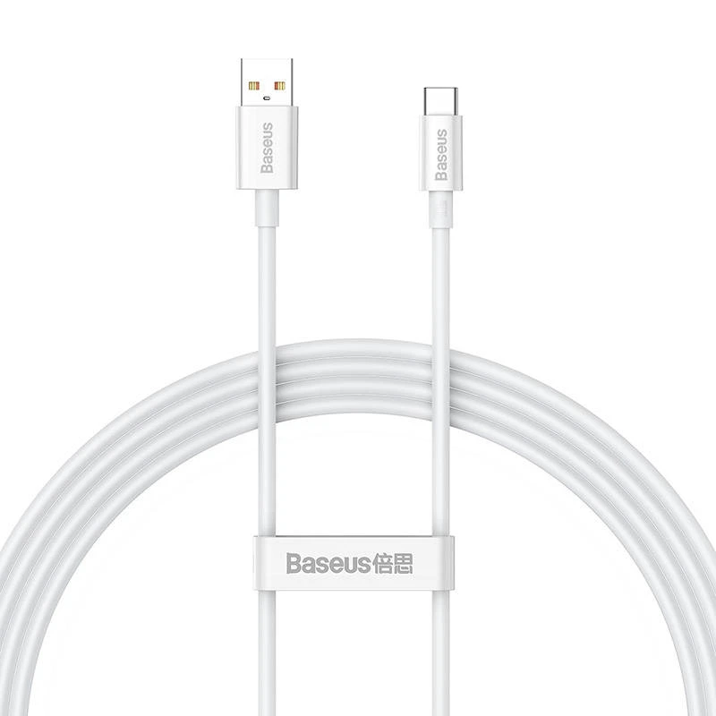 USB laidas per USB-C Baseus Superior 100 W 1.5 m (baltas)