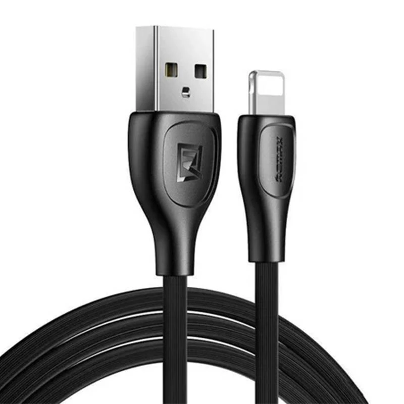 USB laidas Lightning Remax Lesu Pro, 2.1A, 1m (juodas)
