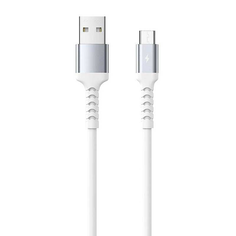 USB kabelis-mikro USB Remax Kayla II., RC-C008, 1m (baltas)