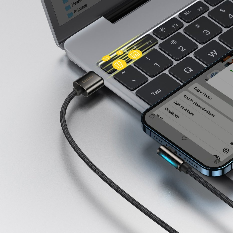 USB kabelis Baseus Legend iš USB į Lightning 2.4A 2.0m juodas CALCS-A01