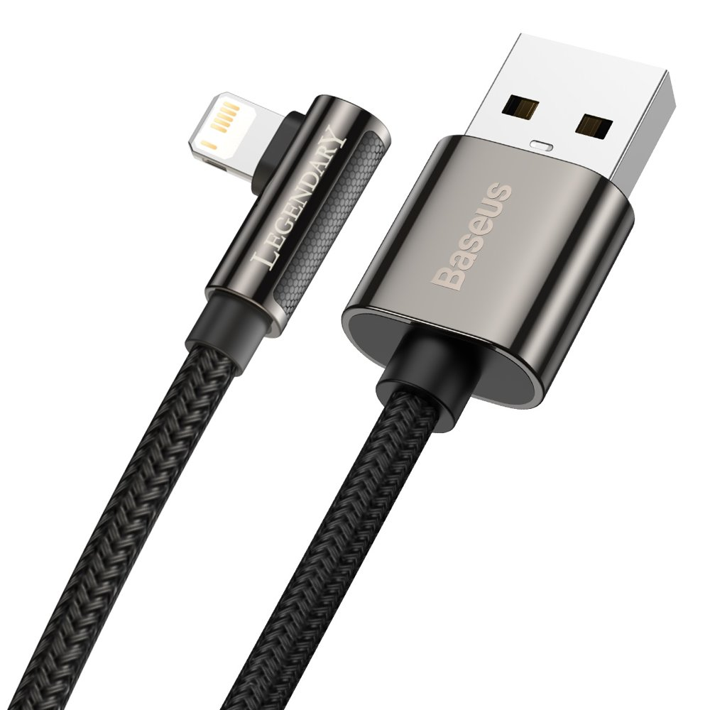 USB kabelis Baseus Legend iš USB į Lightning 2.4A 2.0m juodas CALCS-A01
