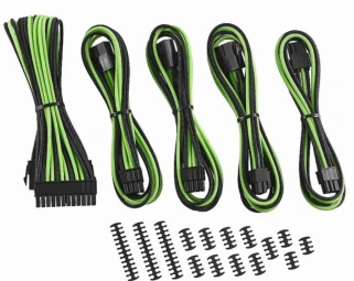 CableMod Classic ModMesh Cable Extension Kit – 8+6 Series – juodas/light žalias