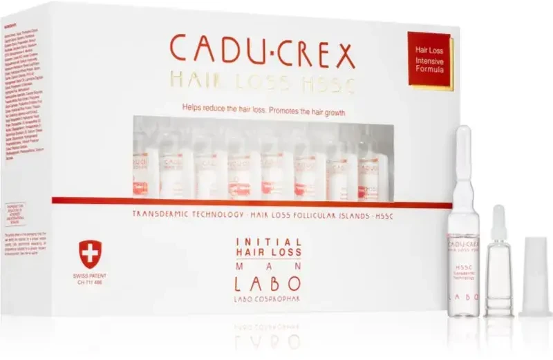 Cadu-Crex plaukų slinkimo gydymas moterims. Plaukų slinkimas HSSC 20 x 3,5 ml