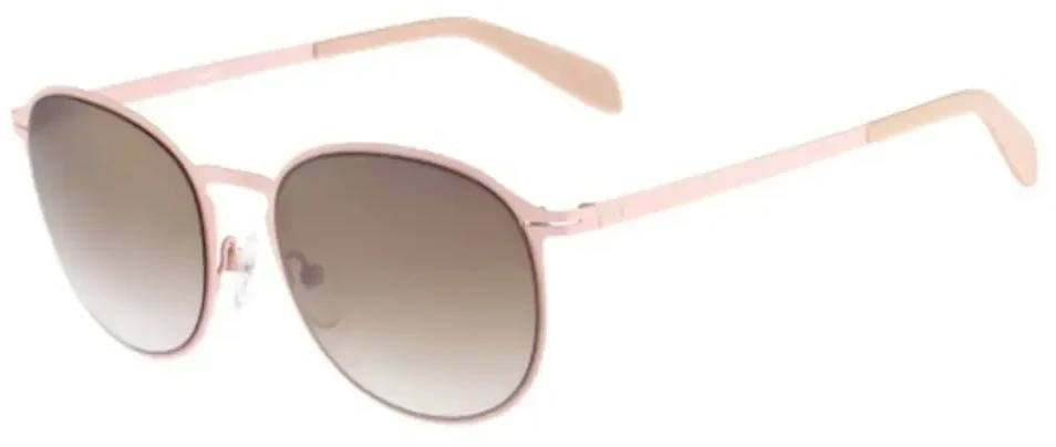 Calvin Klein rožiniai apvalūs moteriški akiniai