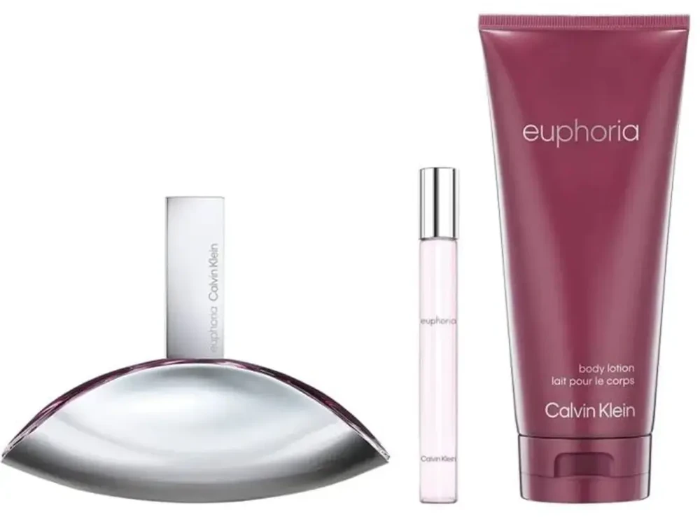 Calvin Klein Euphoria Eau De Parfum, 100 ml Eau De Parfum, 10 ml Leche Corporal, 100 ml